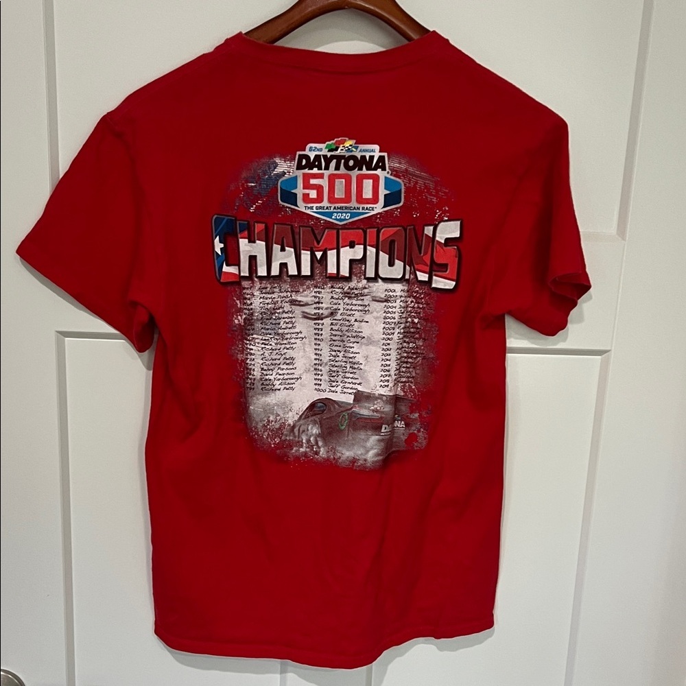 NASCAR Red Daytona 500 Graphic T-Shirt sz M - Picture 3 of 6